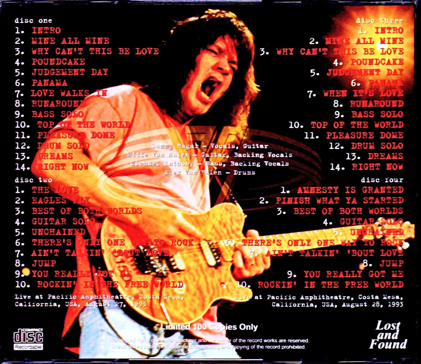 Van Halen/CA,USA 1993 2Days Complete