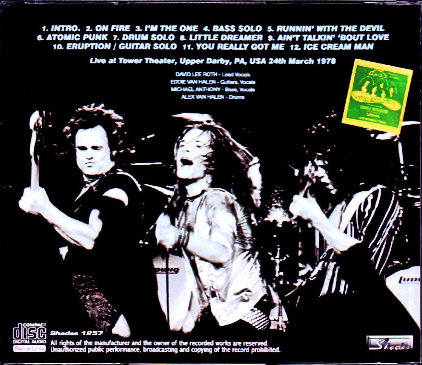 Van Halen/PA, USA 1978