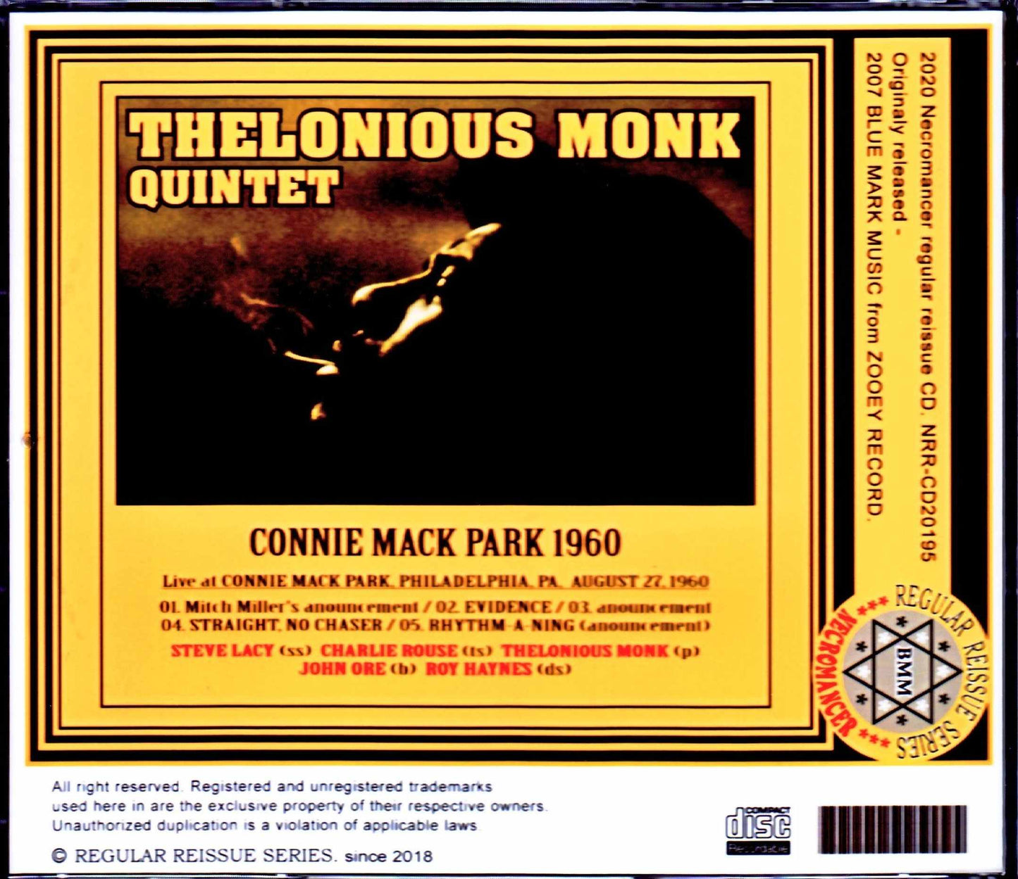 Thelonious Monk/PA, USA 1960