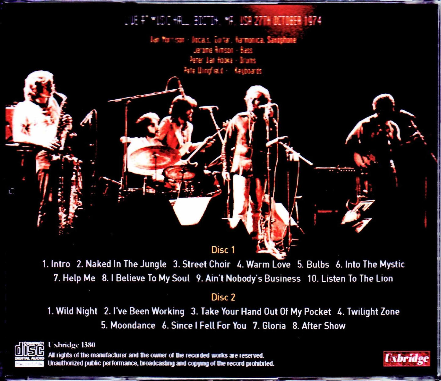 Van Morrison/MA, USA 1974
