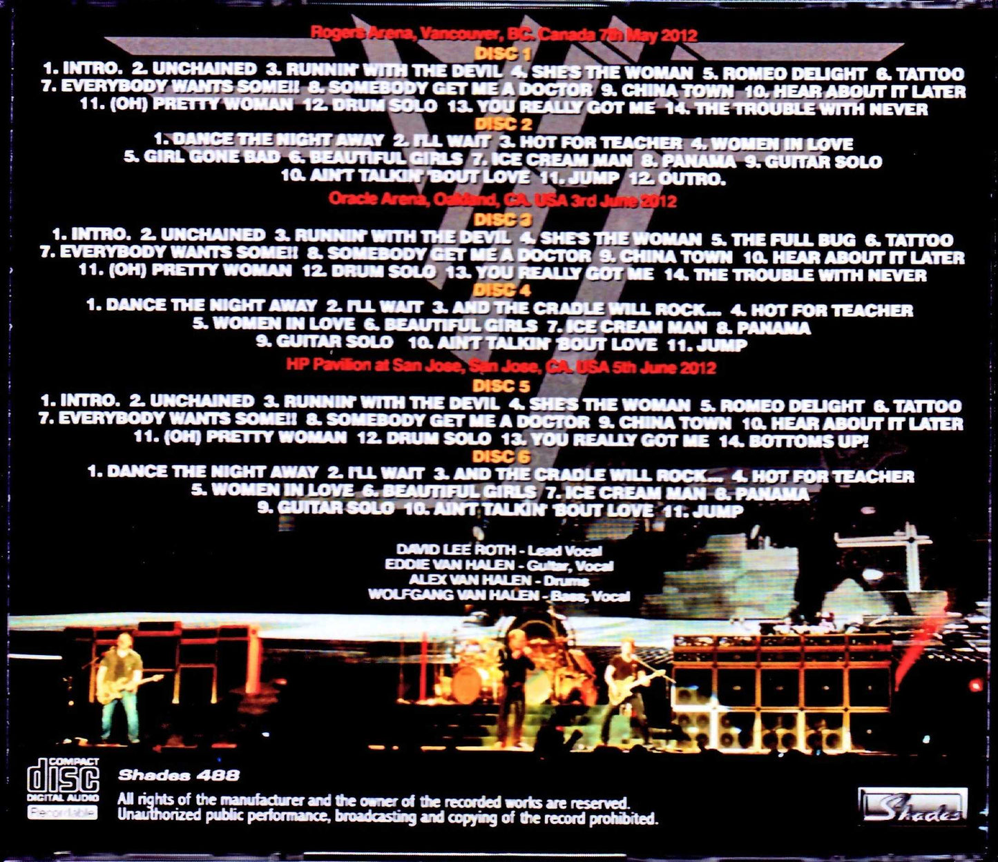Van Halen/Canada 2012 & more