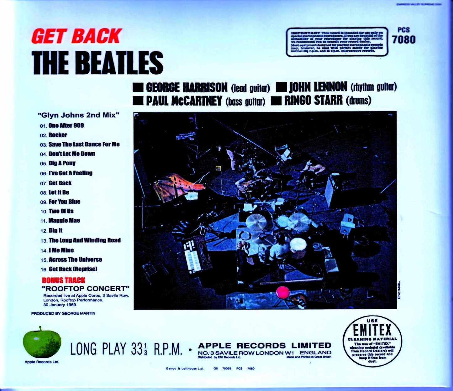 Beatles/Get Back 2nd Mix & more
