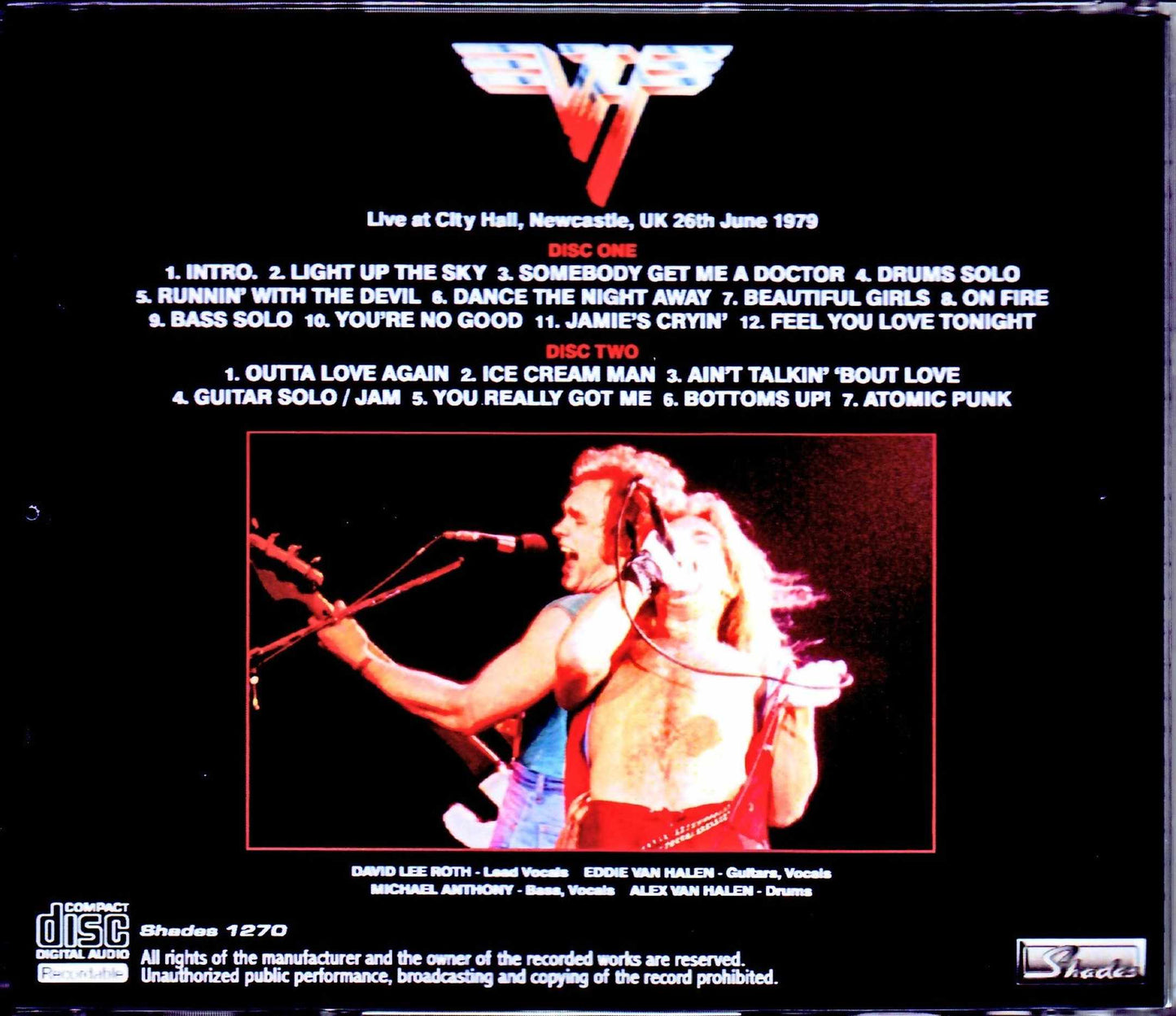 Van Halen/UK 6.26.1979