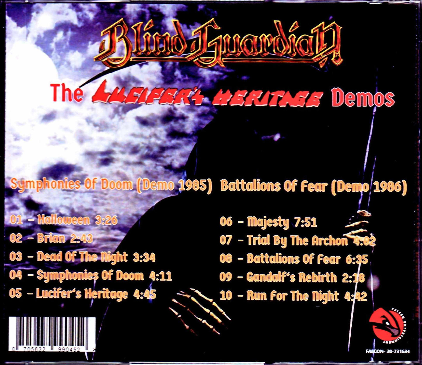Blind Guardian,Lucifer's Heritage/Symphonies of Doom & Battalions of Fear Demos