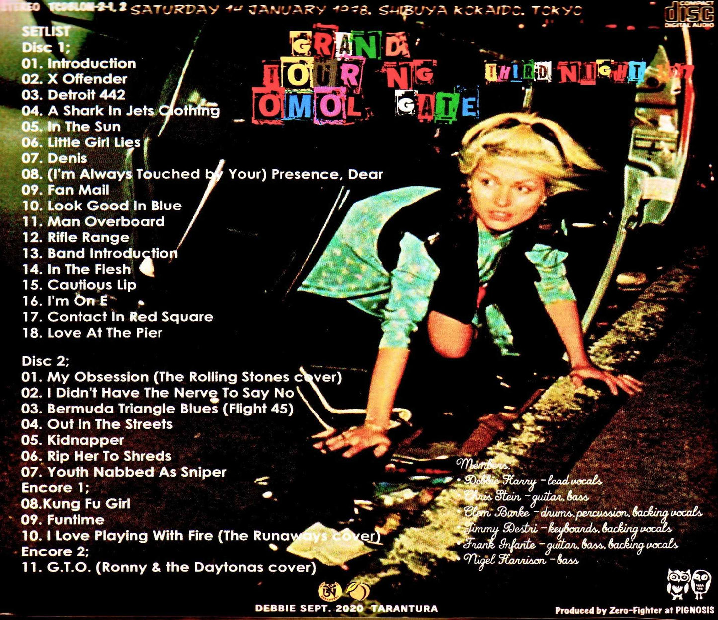 Blondie/Tokyo Shibuya Public Hall Performance First day Tokyo,Japan 1.14.1978