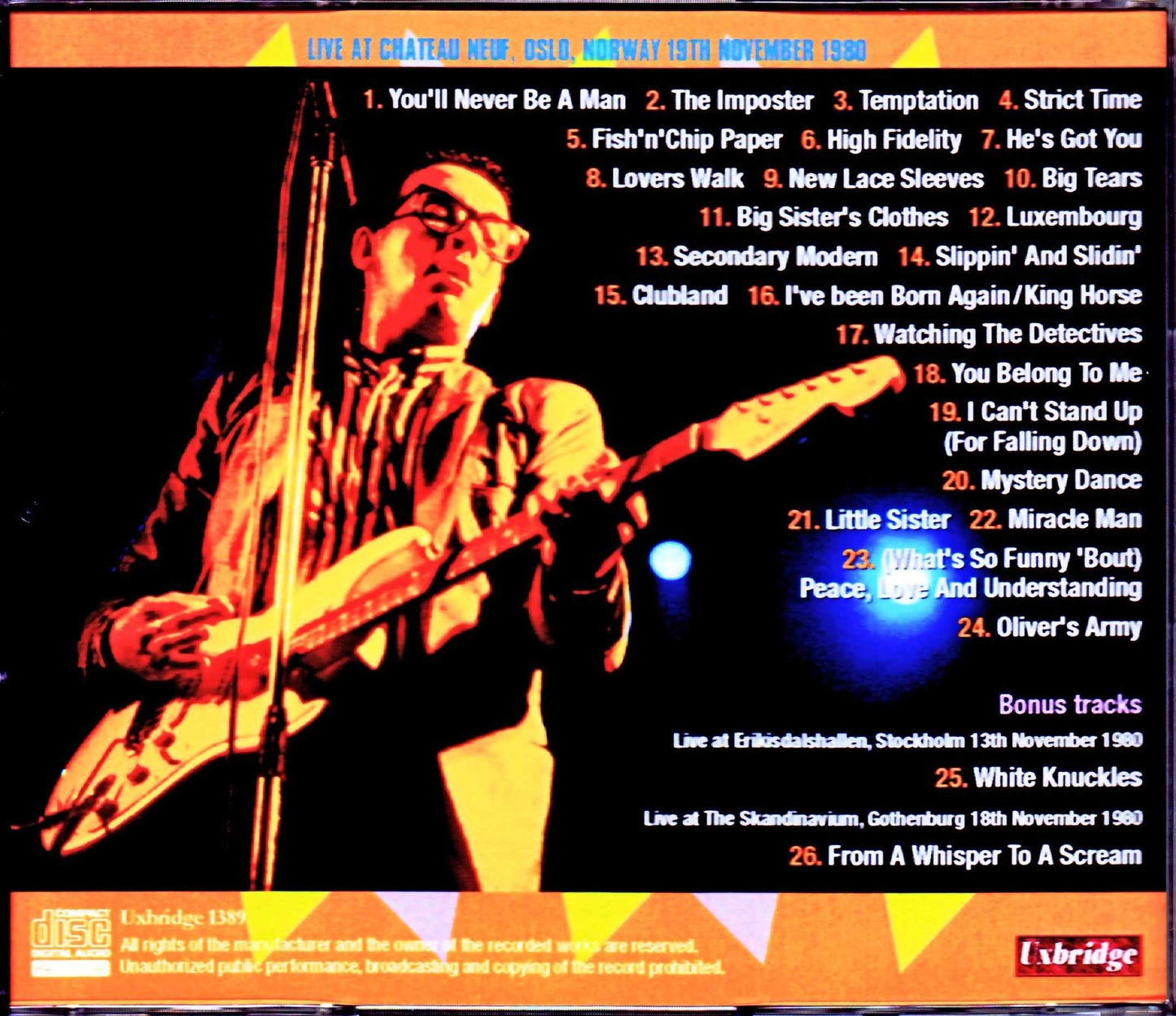 Elvis Costello/Norway 1980