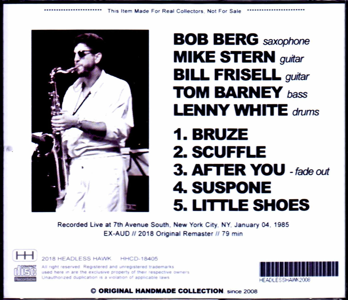 Bob Berg Quintet, Mike Stern/NY, USA 1985