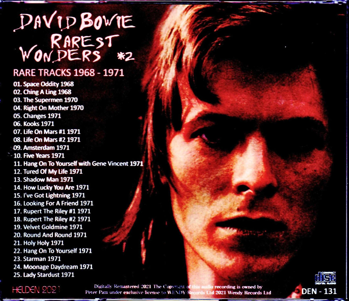 David Bowie/Unreleased/Rare Track Collection 1968-1971