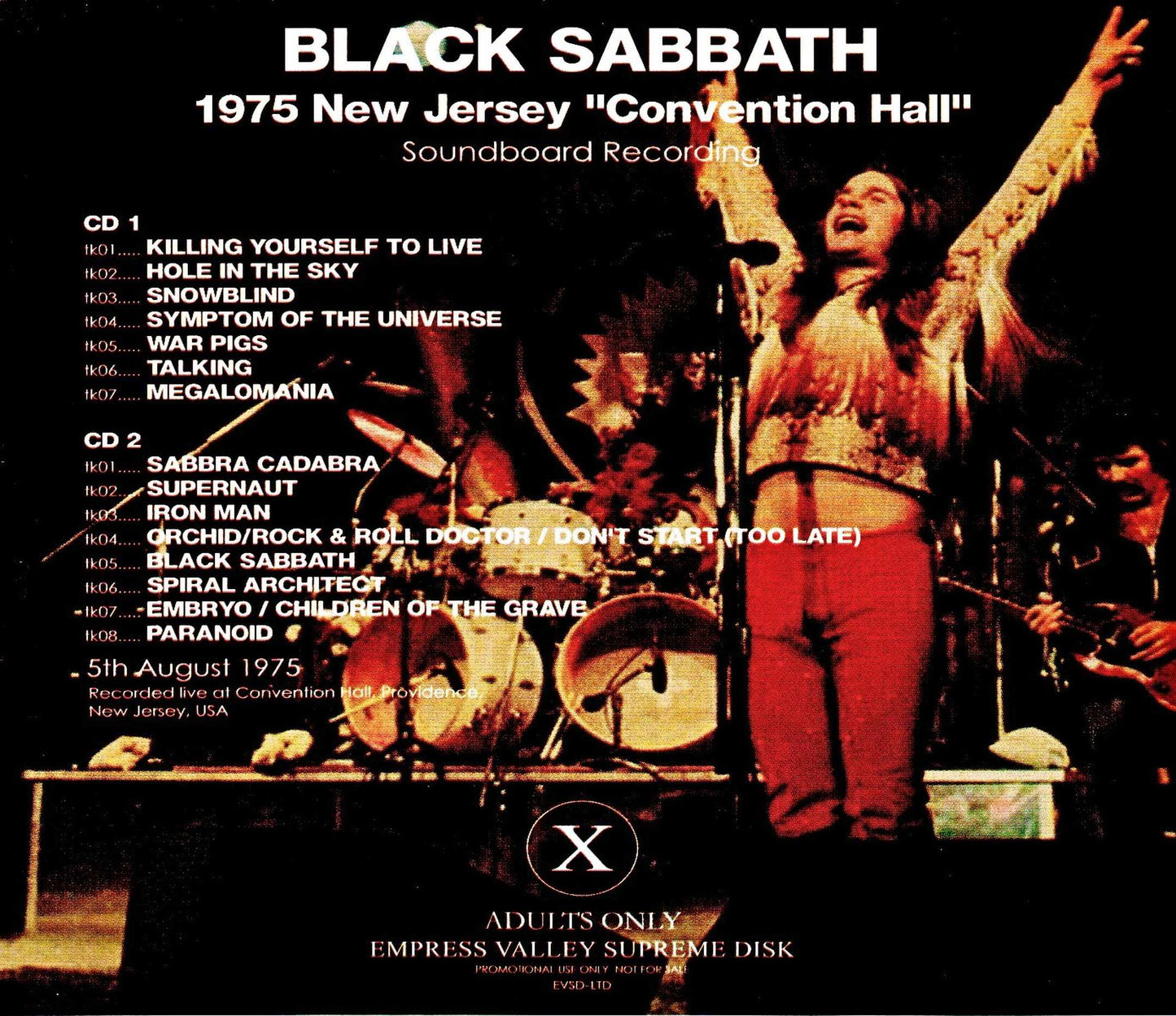 Black Sabbath/Sabotage Live Millard vs. Lampinski CA, USA 1975 & more