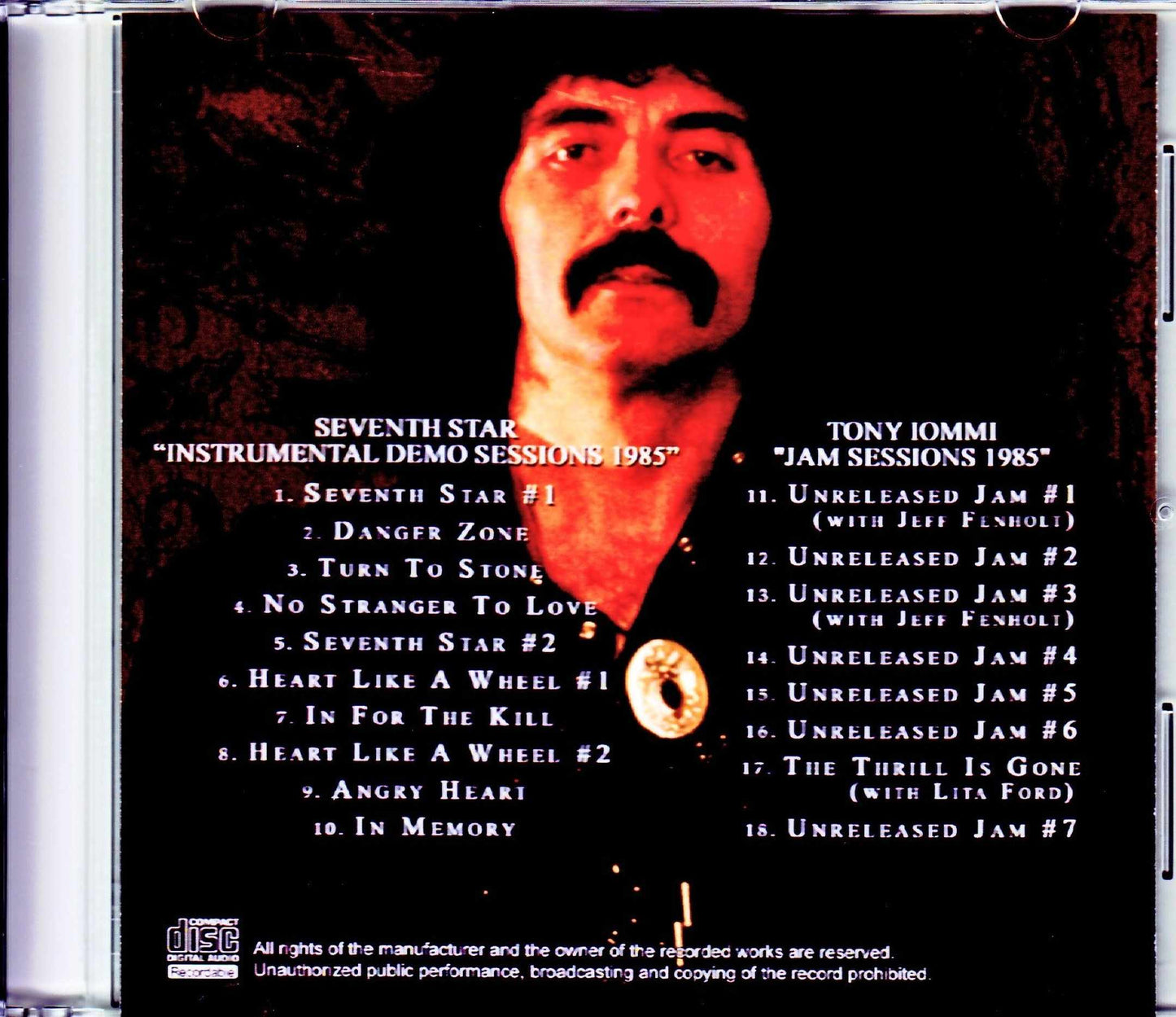 Black Sabbath,Tommy Iommi/Seventh Star Instrumental Demos 1985 & more
