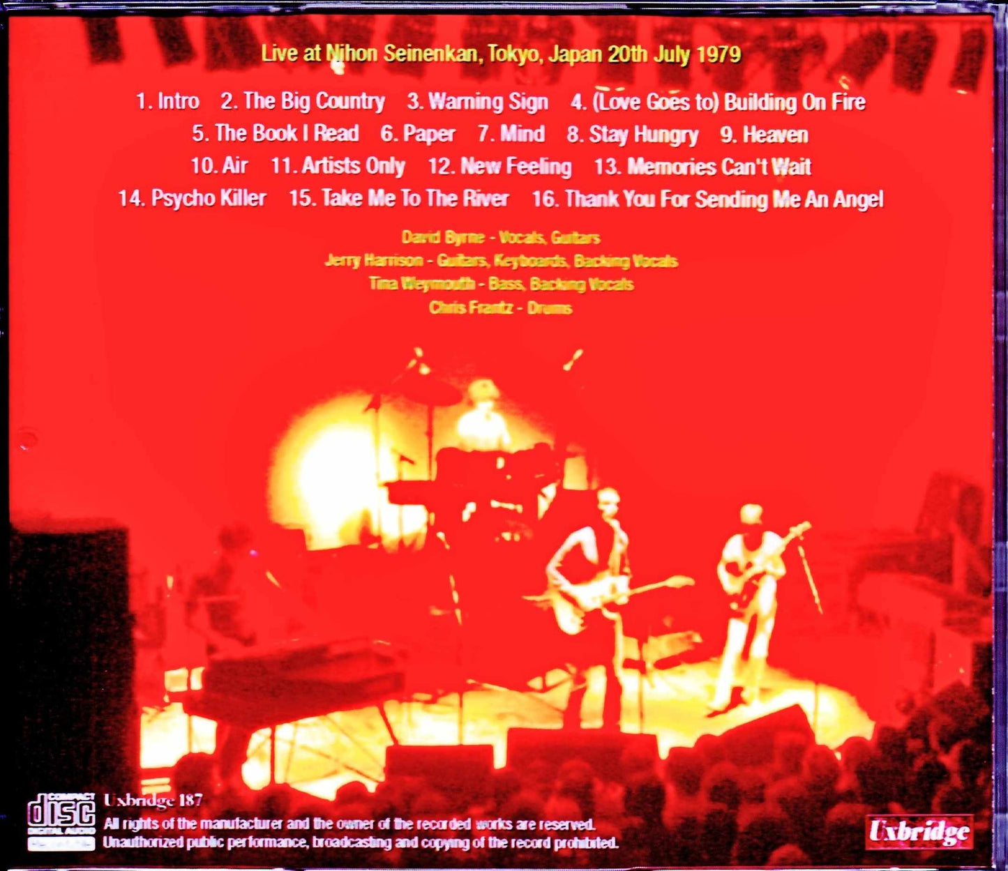 Talking Heads/Tokyo,Japan 7.20.1979