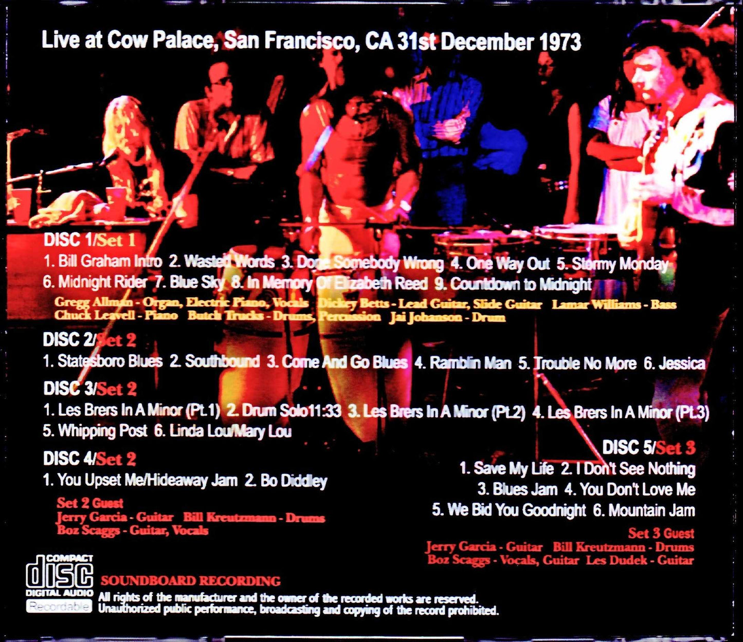 Allman Brothers Band/CA, USA 1973 Complete