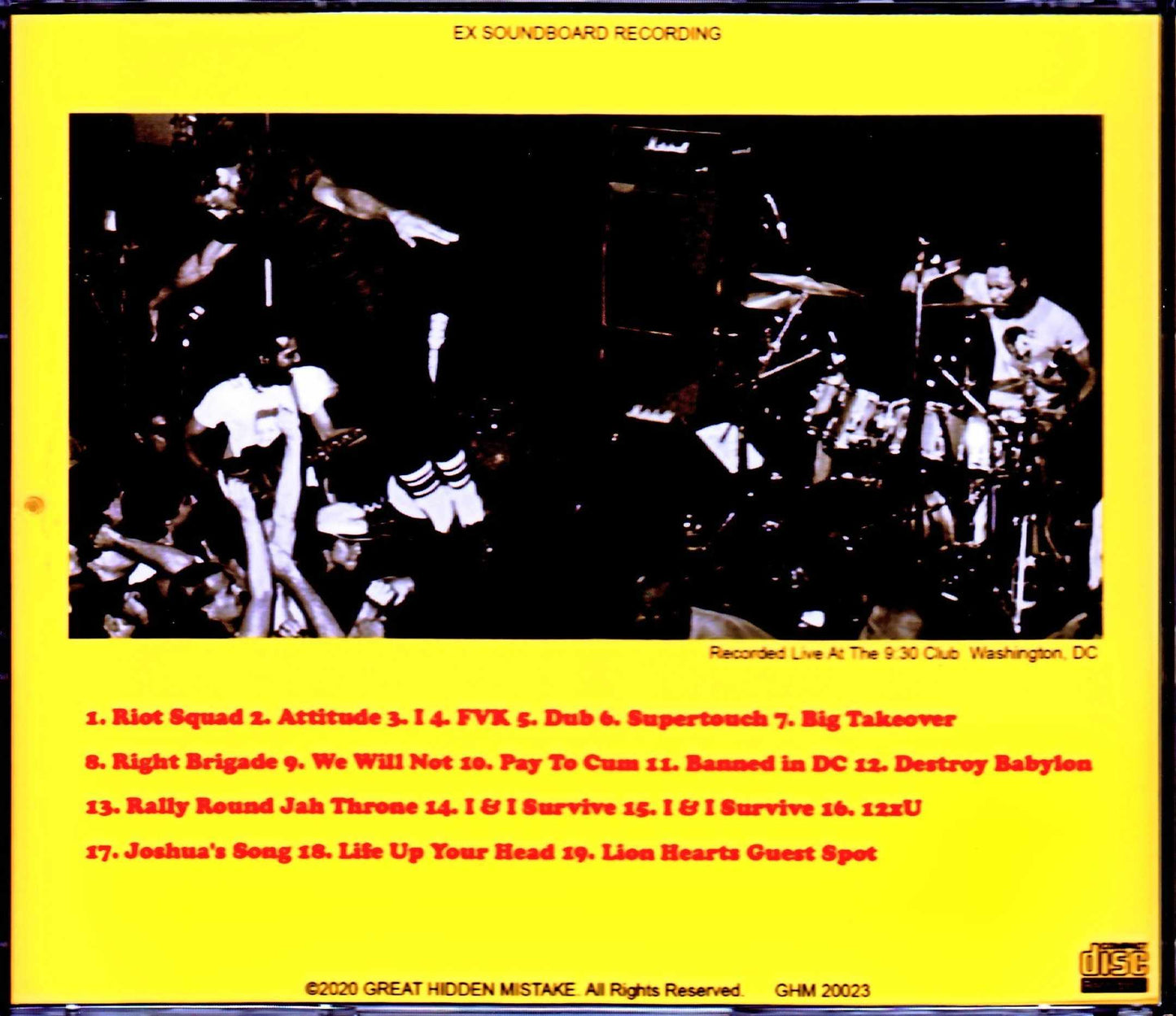 Bad Brains/WA, USA 1982