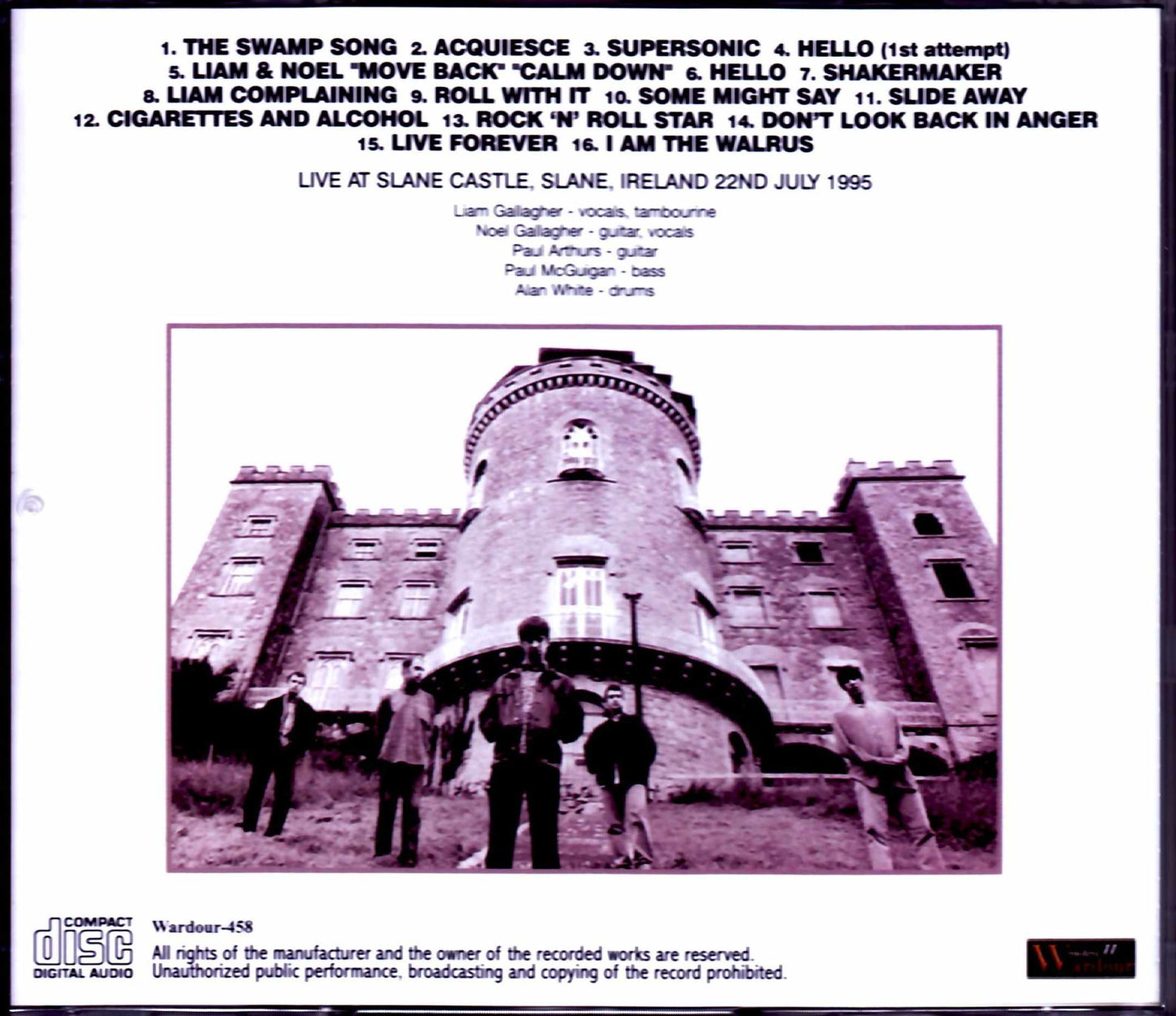 Oasis/UK 7.22.1995 DAT Master