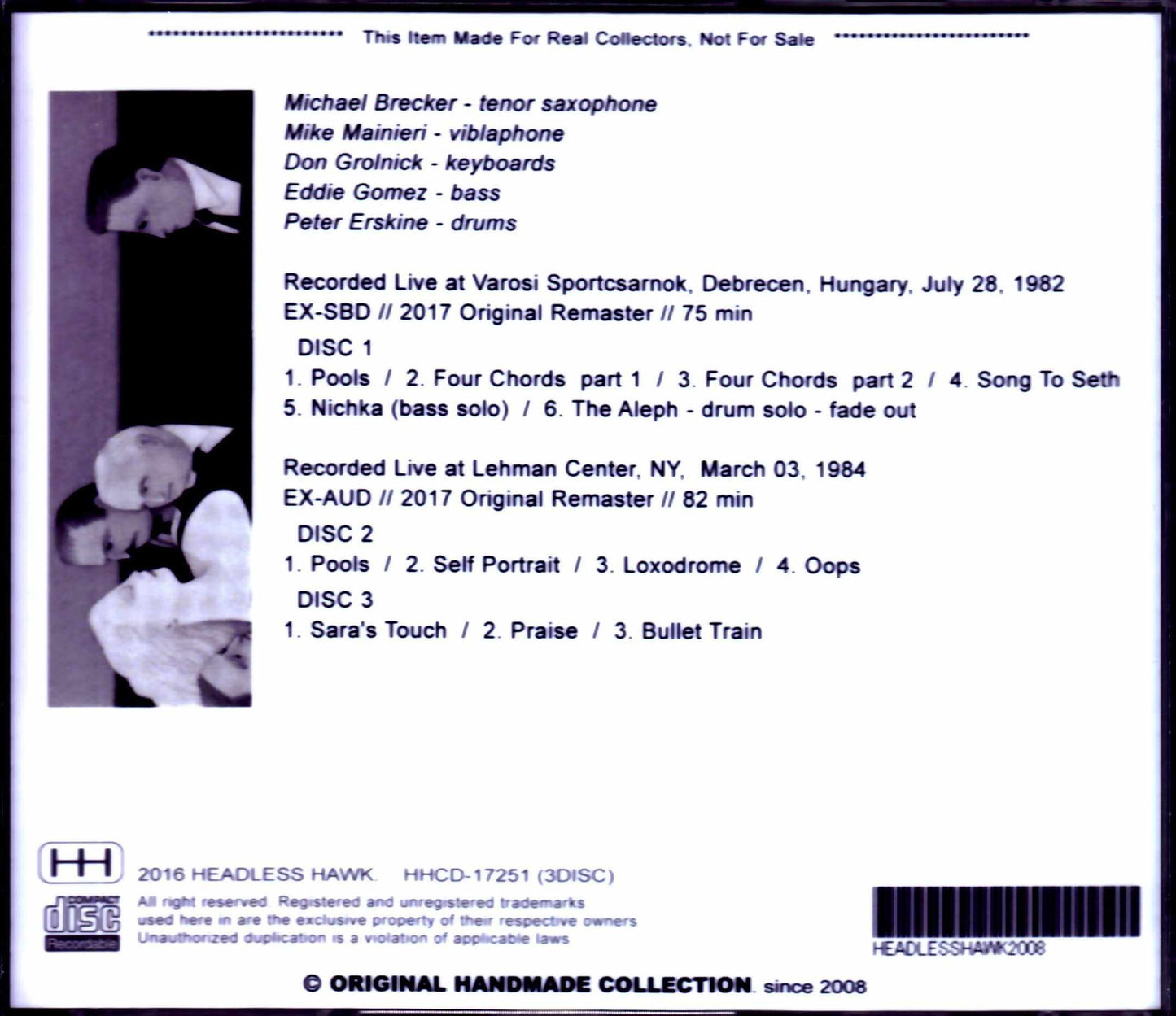 Steps Ahead,Michael Brecker,Mike Mainieri,Don Grolnick/Hungary 1982 & more