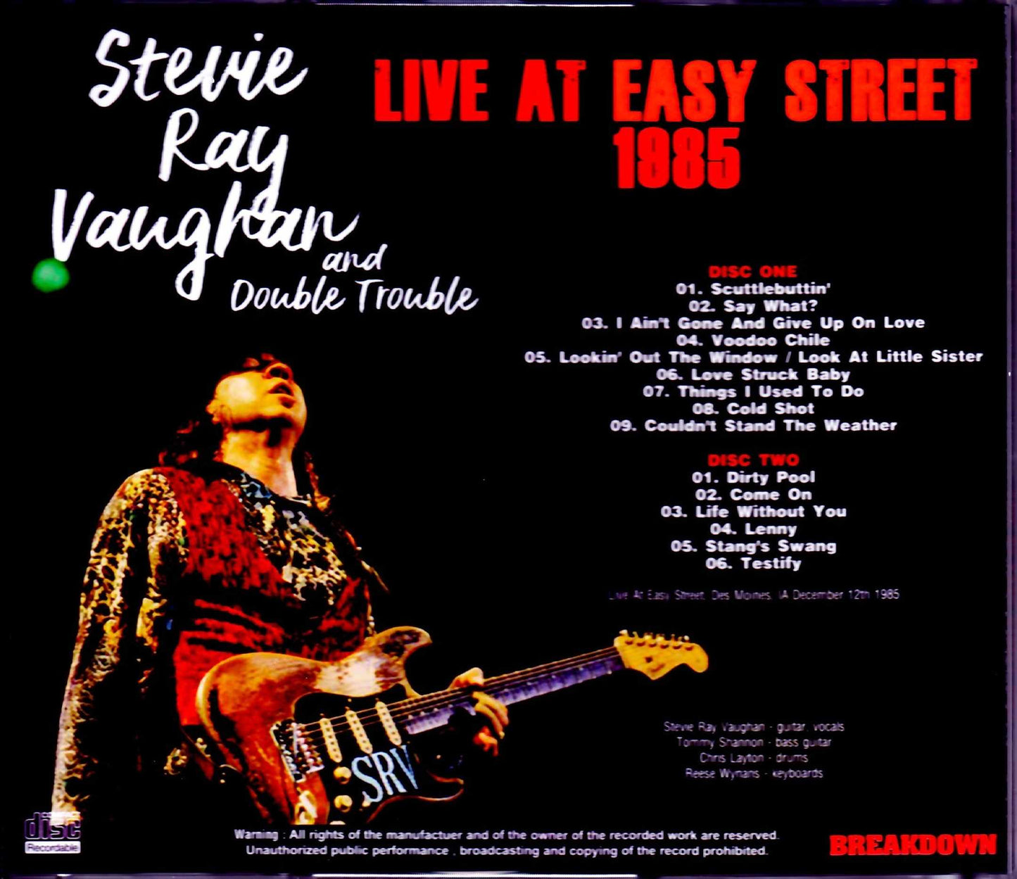 Stevie Ray Vaughan/IA, USA 1985