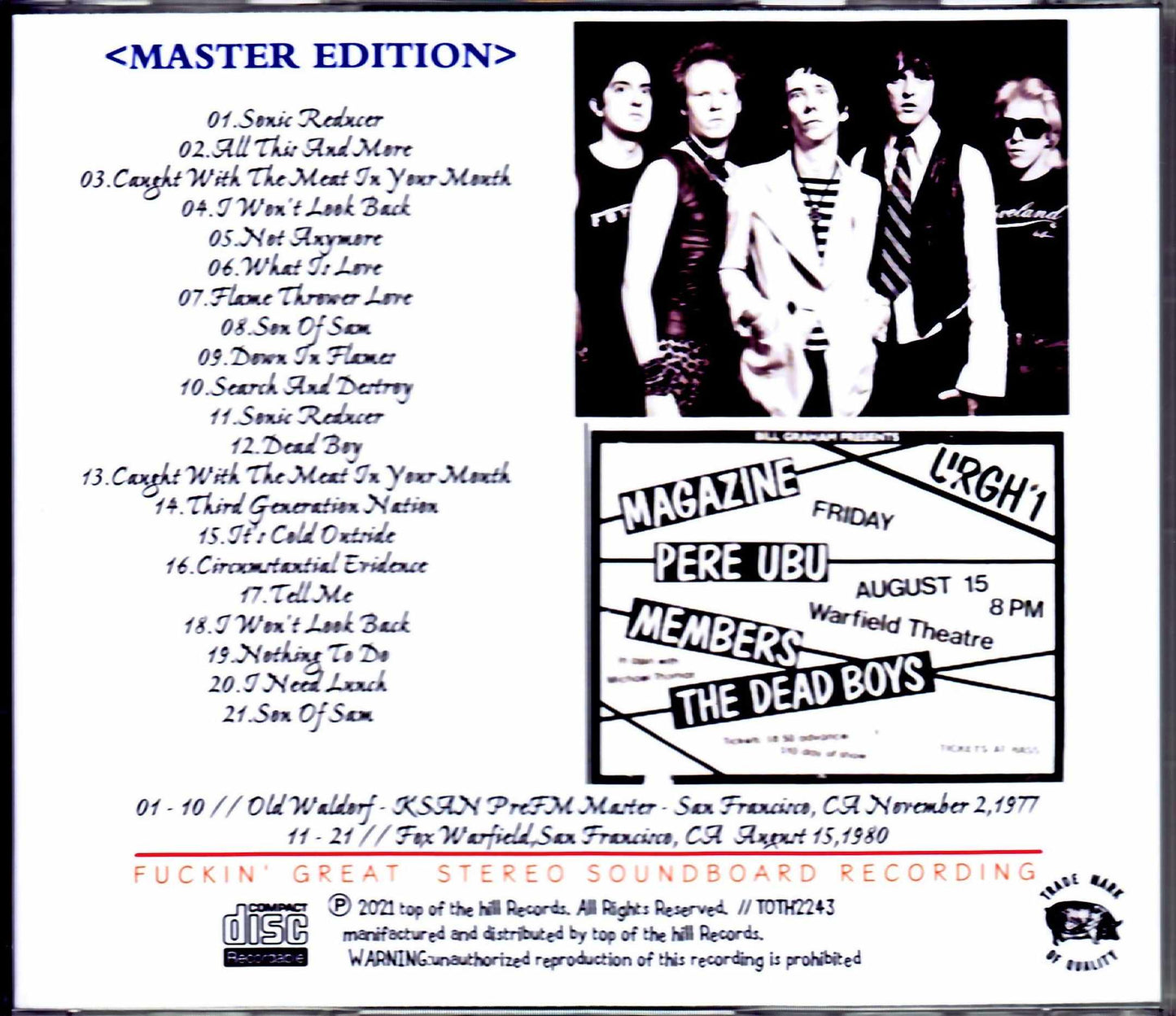 Dead Boys/CA, USA 1977 & more