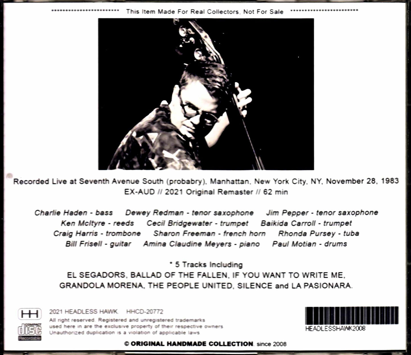 Charlie Haden's Liberation Music Orchestra/NY,USA 1983