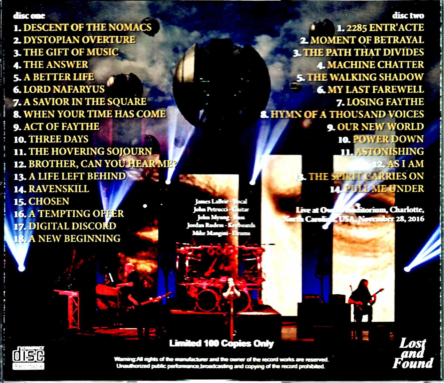 Dream Theater/NC,USA 2016 Complete