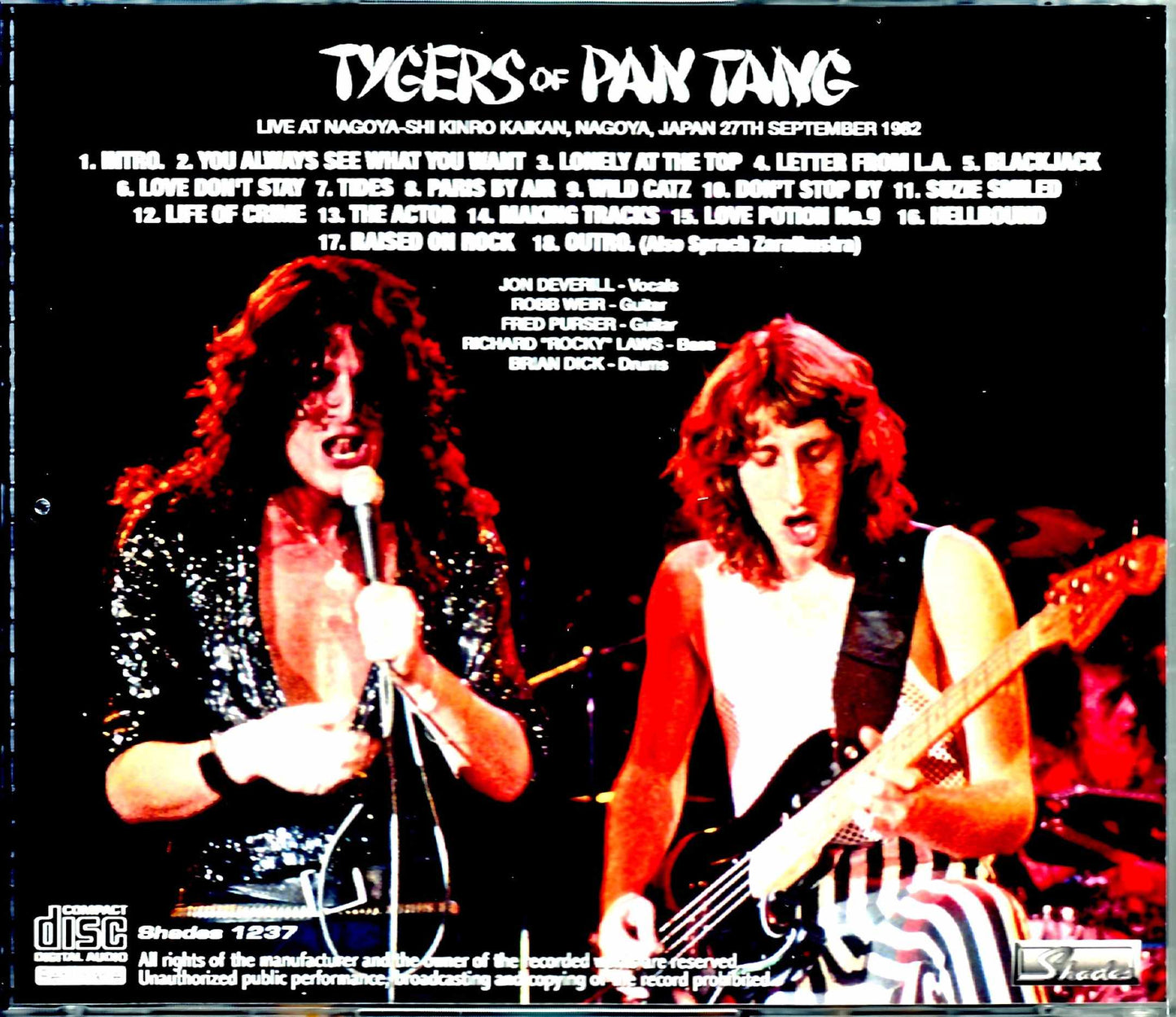 Tygers of Pan Tang/Aichi,Japan 1982