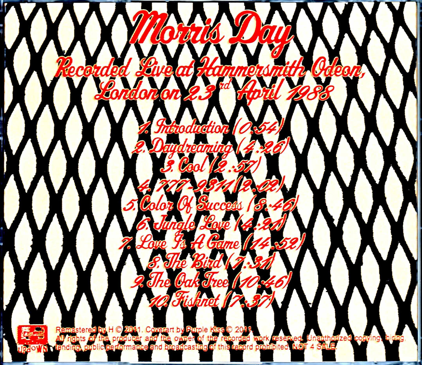 Morris Day/London,UK 1988