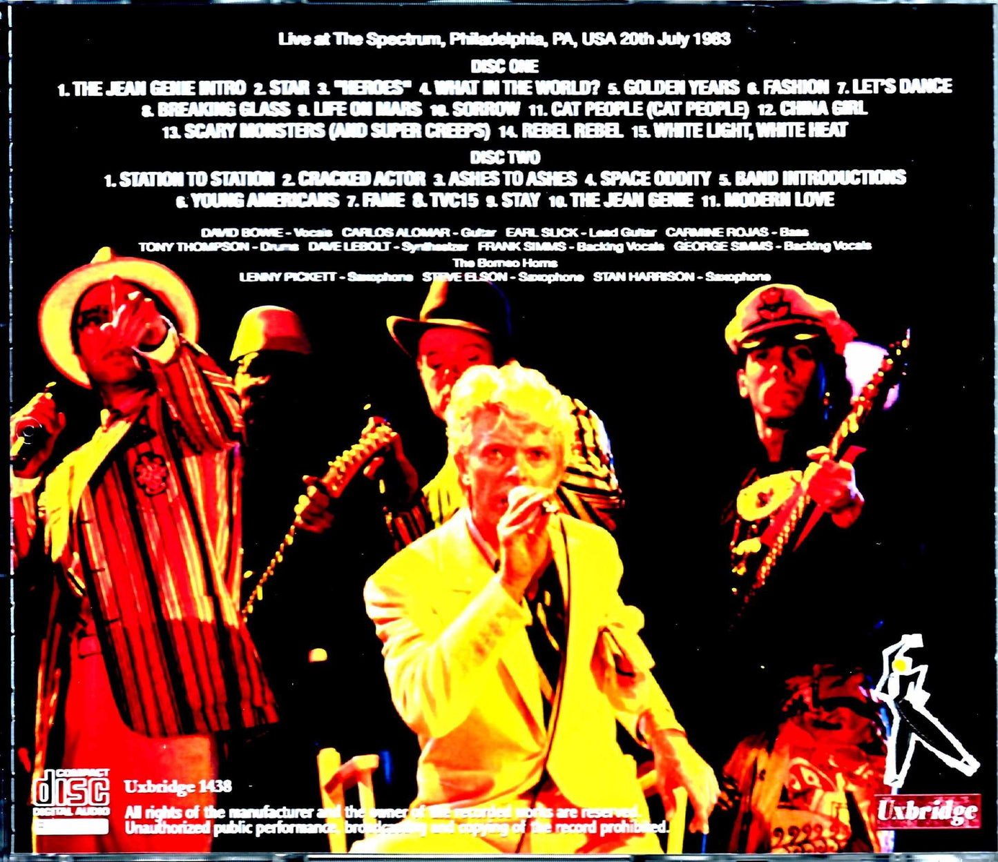 David Bowie/PA,USA 7.20.1983
