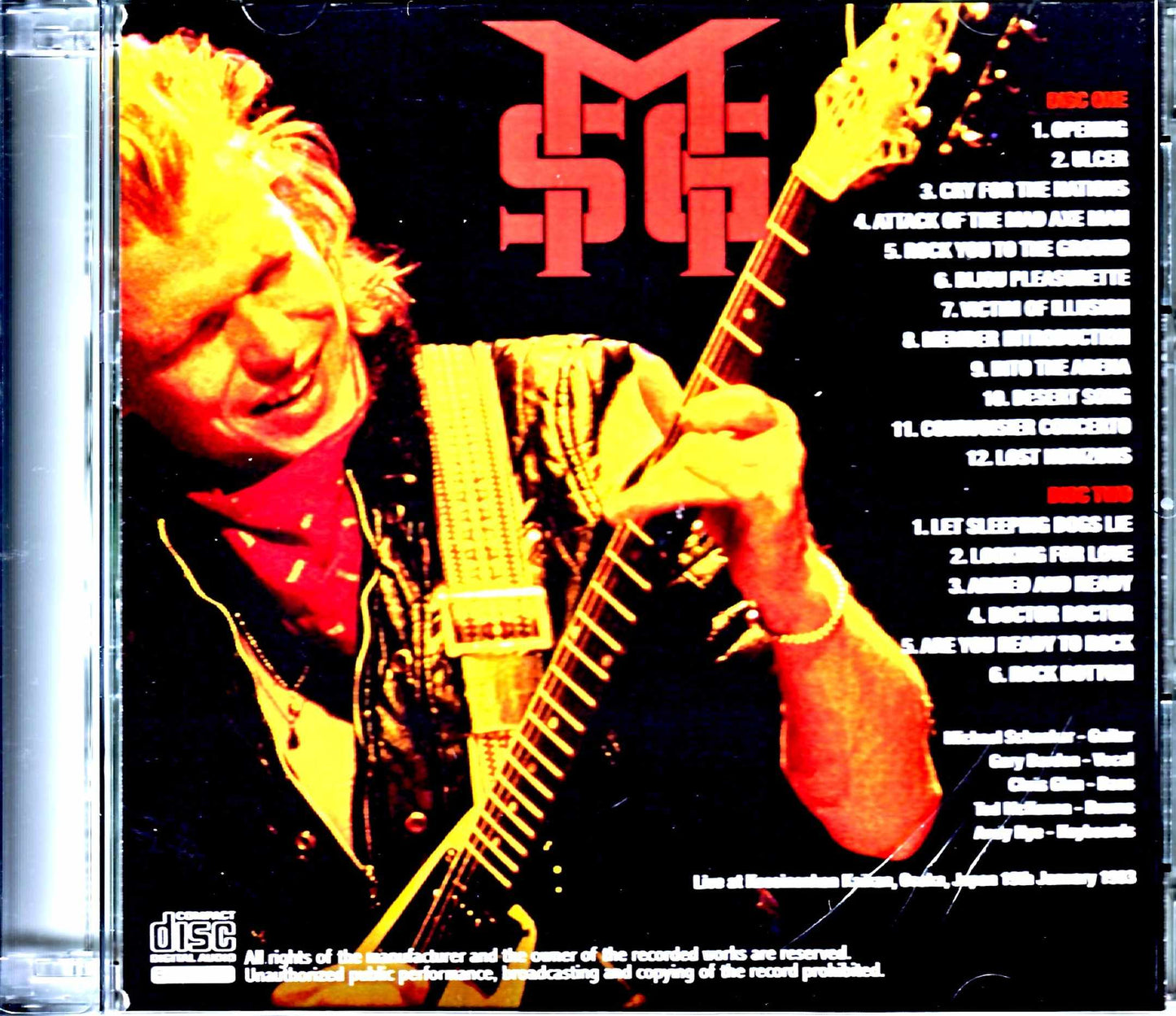 Michael Schenker/Osaka,Japan 1.19.1983
