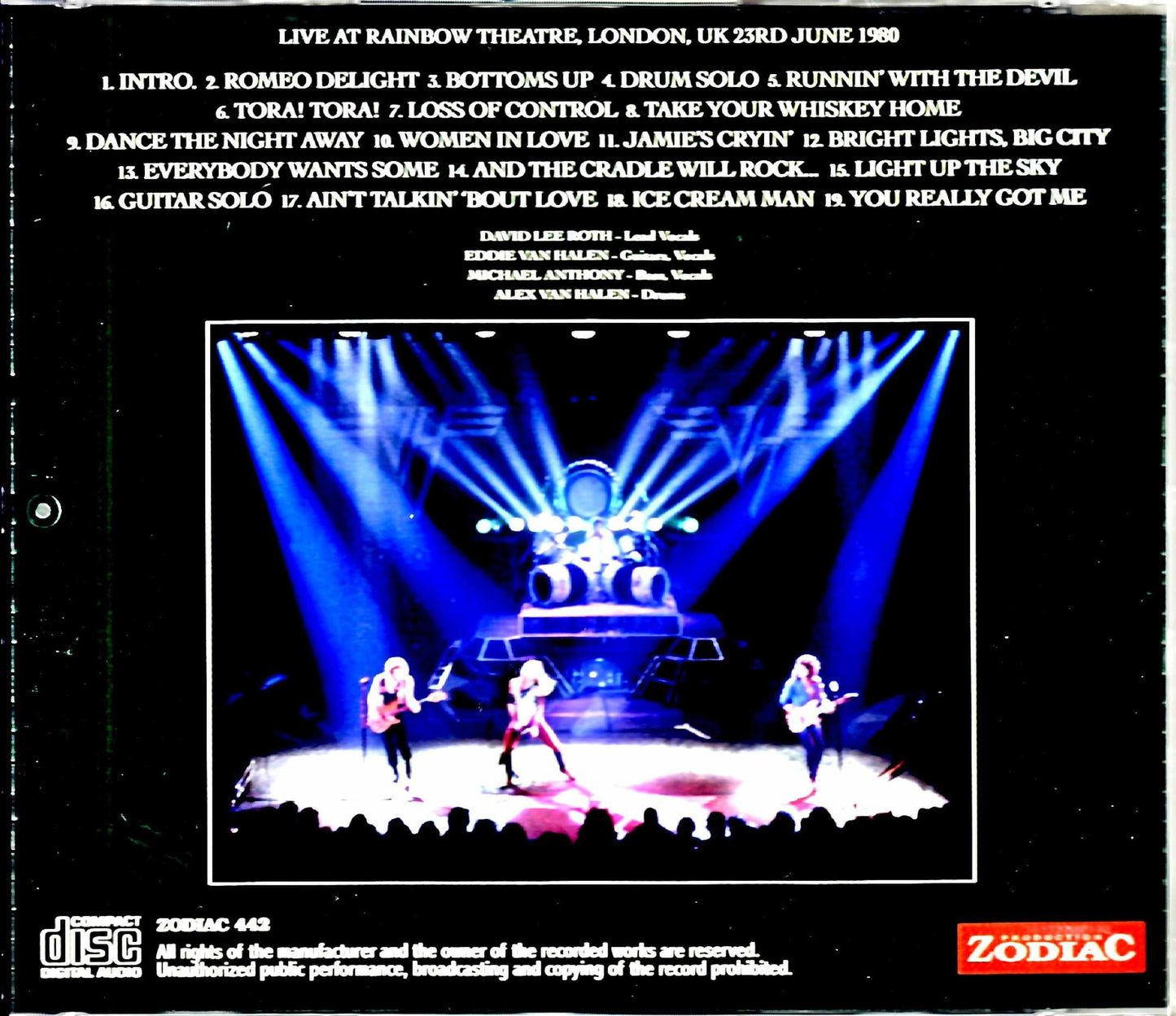 Van Halen/London,UK 1980 Upgrade