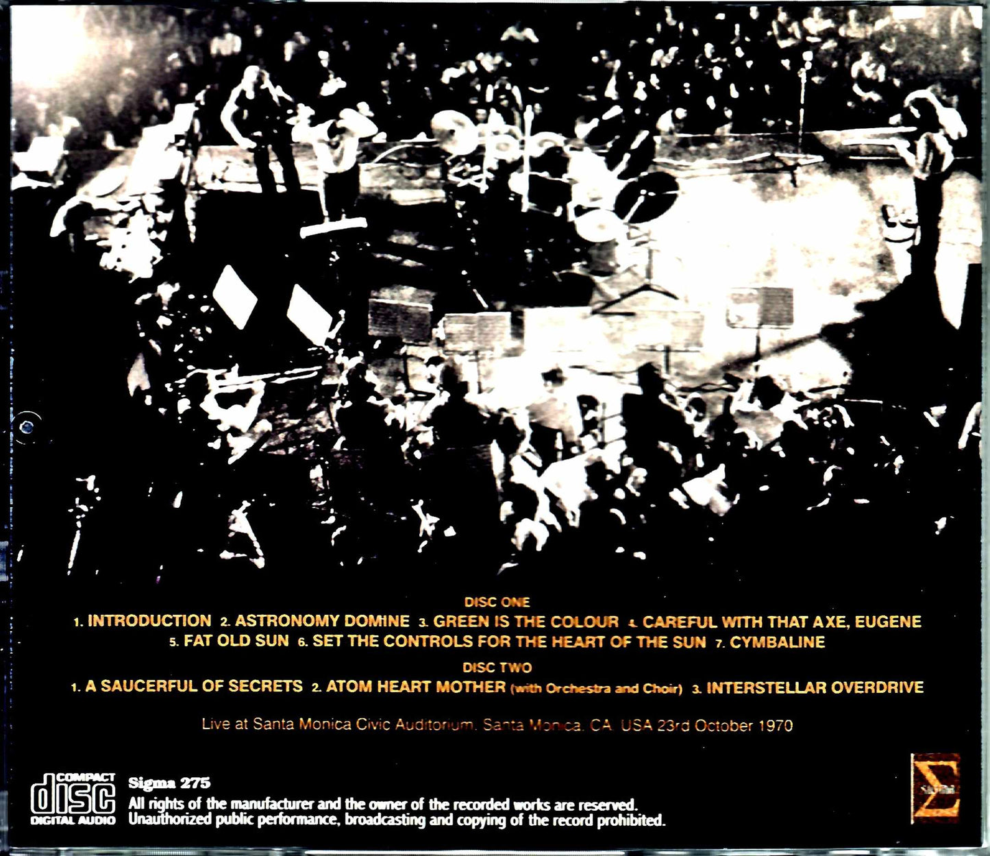 Pink Floyd/CA,USA 10.23.1970 Upgrade