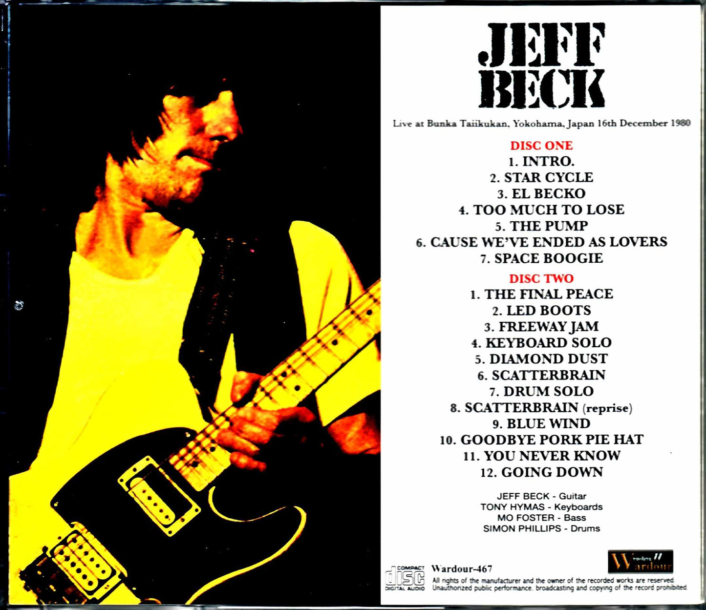 Jeff Beck/Kanagawa,Japan 1980 Upgrade