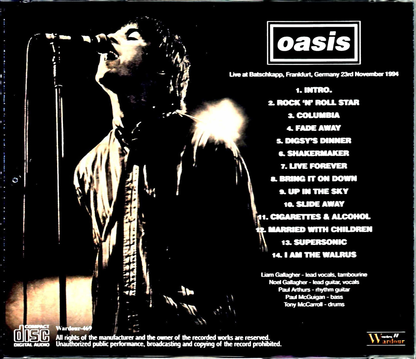 Oasis/Germany 1994 DAT Master