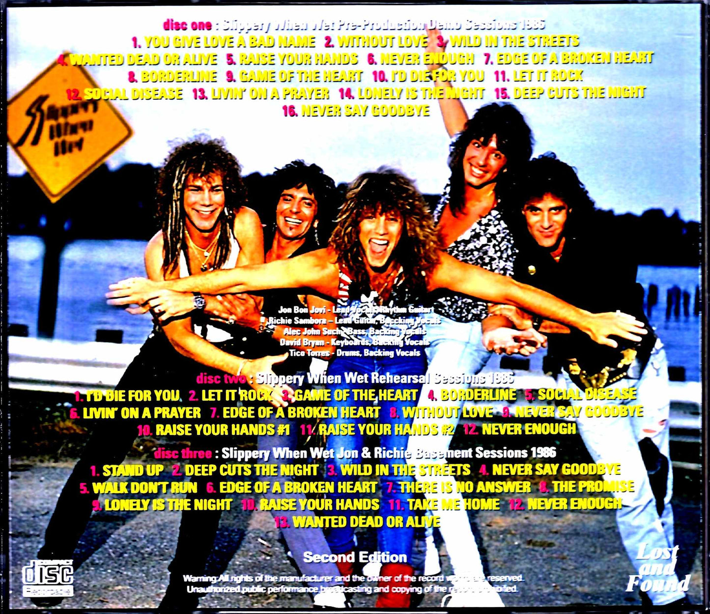 Bon Jovi/Wild in the Streets Slippery When Wet Complete Sessions