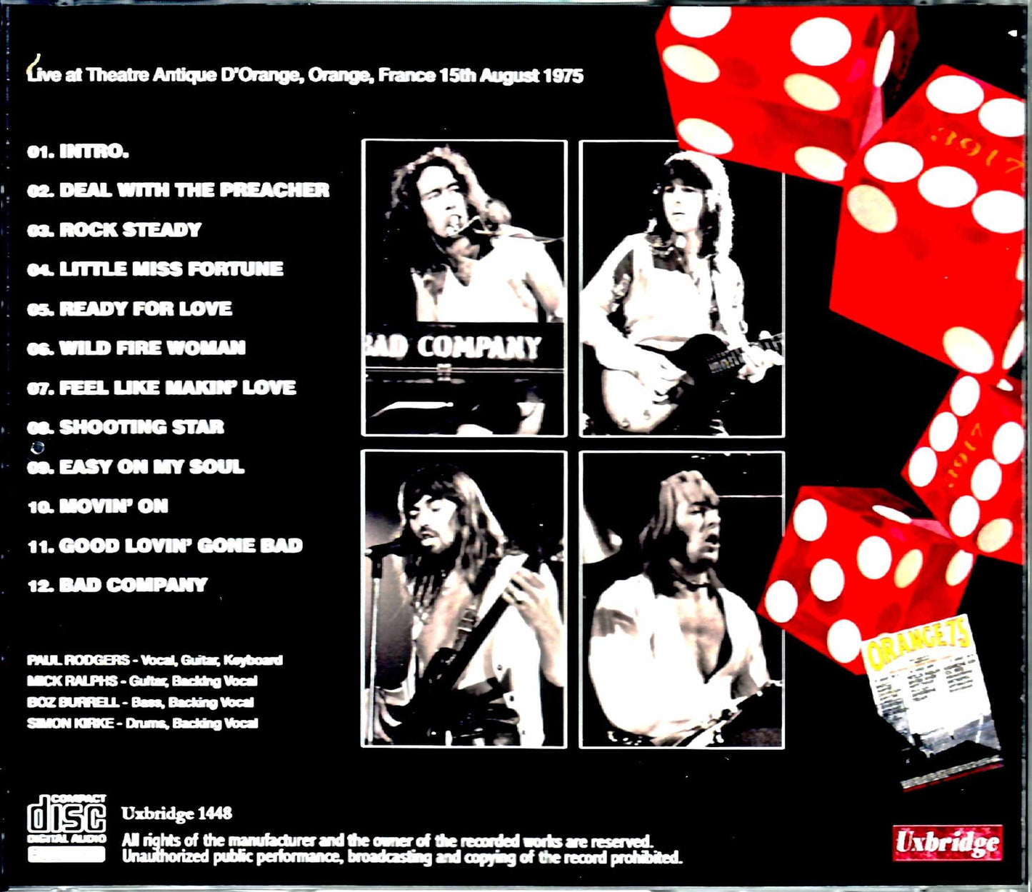 Bad Company/France 1975