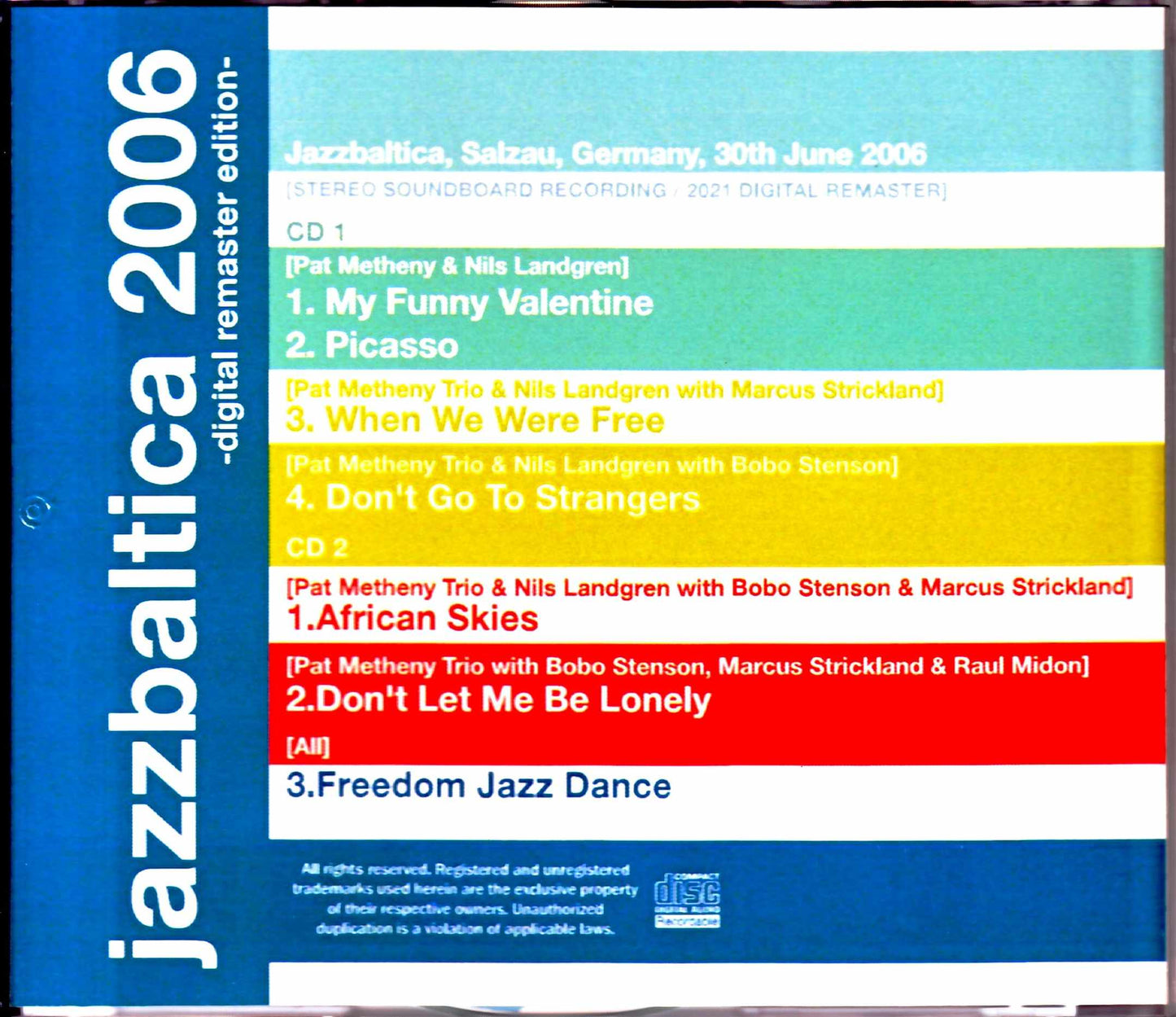Pat Metheny/Germany 2006 S & V 2021 Digital Remaster Edition