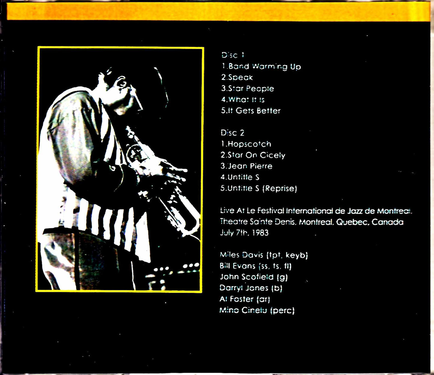 Miles Davis,Bill Evans,John Scofield/Canada 1983 Upgrade