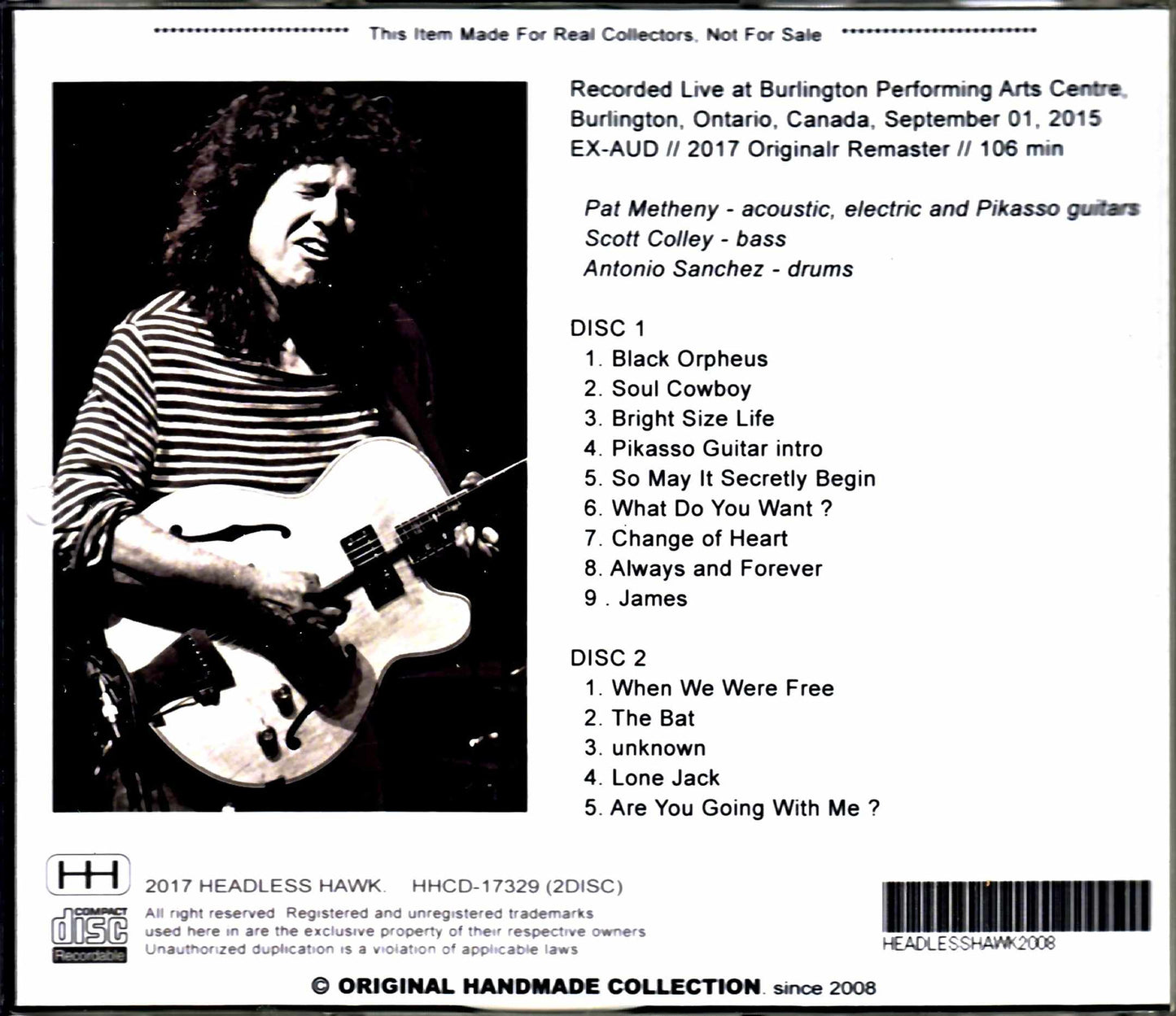 Pat Metheny Trio/Canada 2015