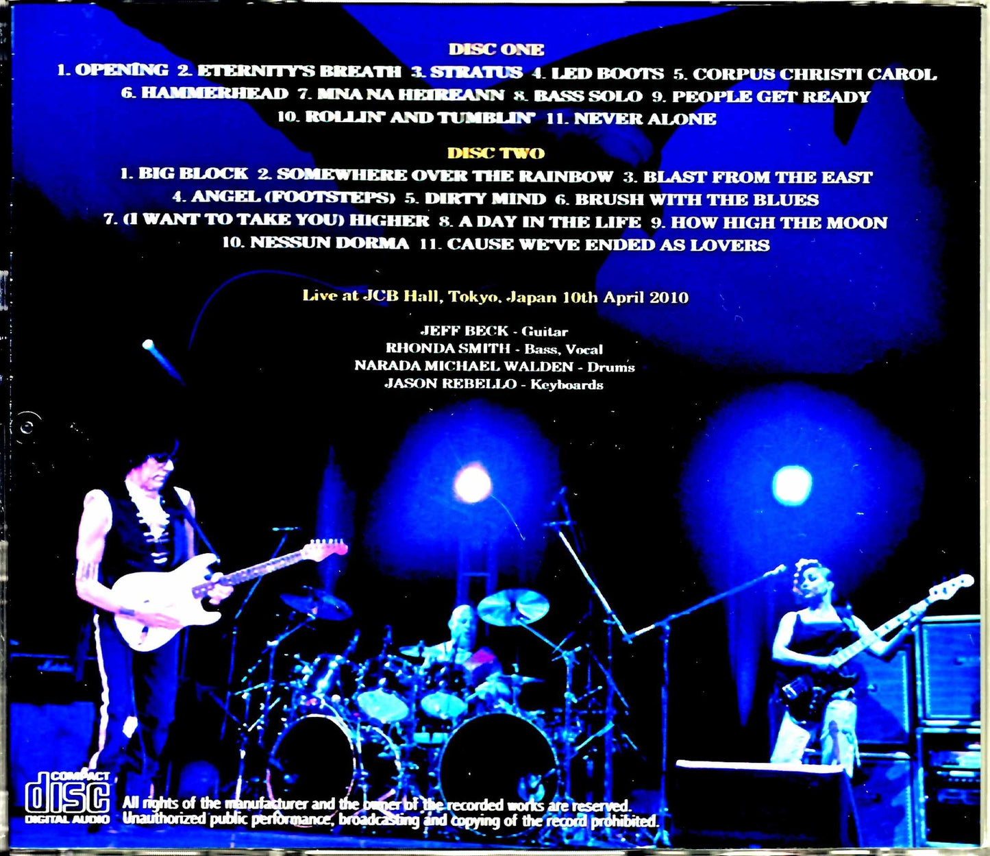 Jeff Beck/Tokyo,Japan 4.10.2010