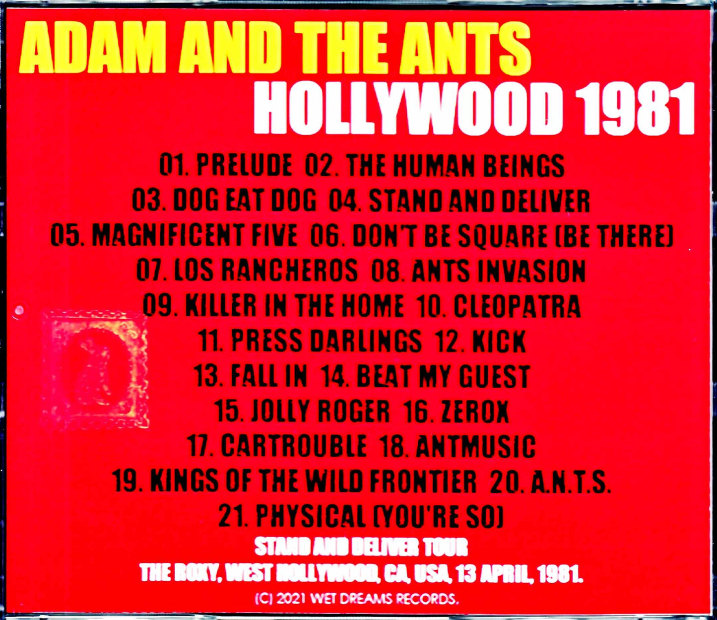 Adam and the Ants/CA,USA 1981 Complete