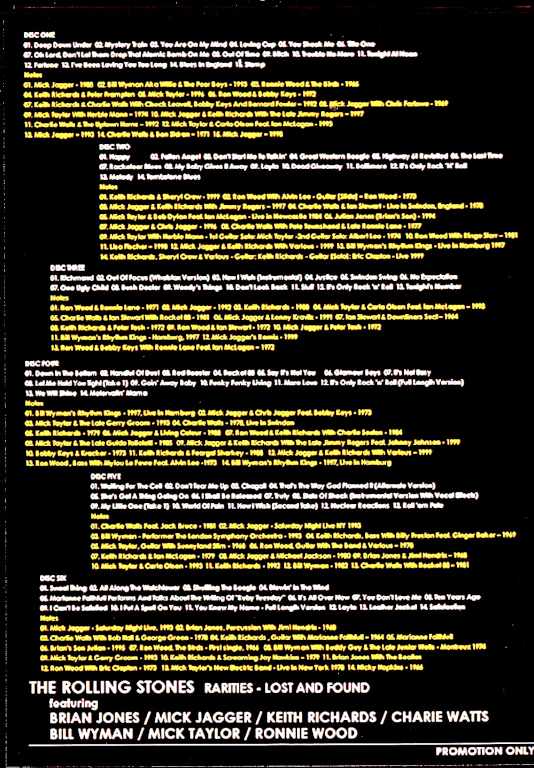 Rolling Stones/Historical activities of past members Rarities