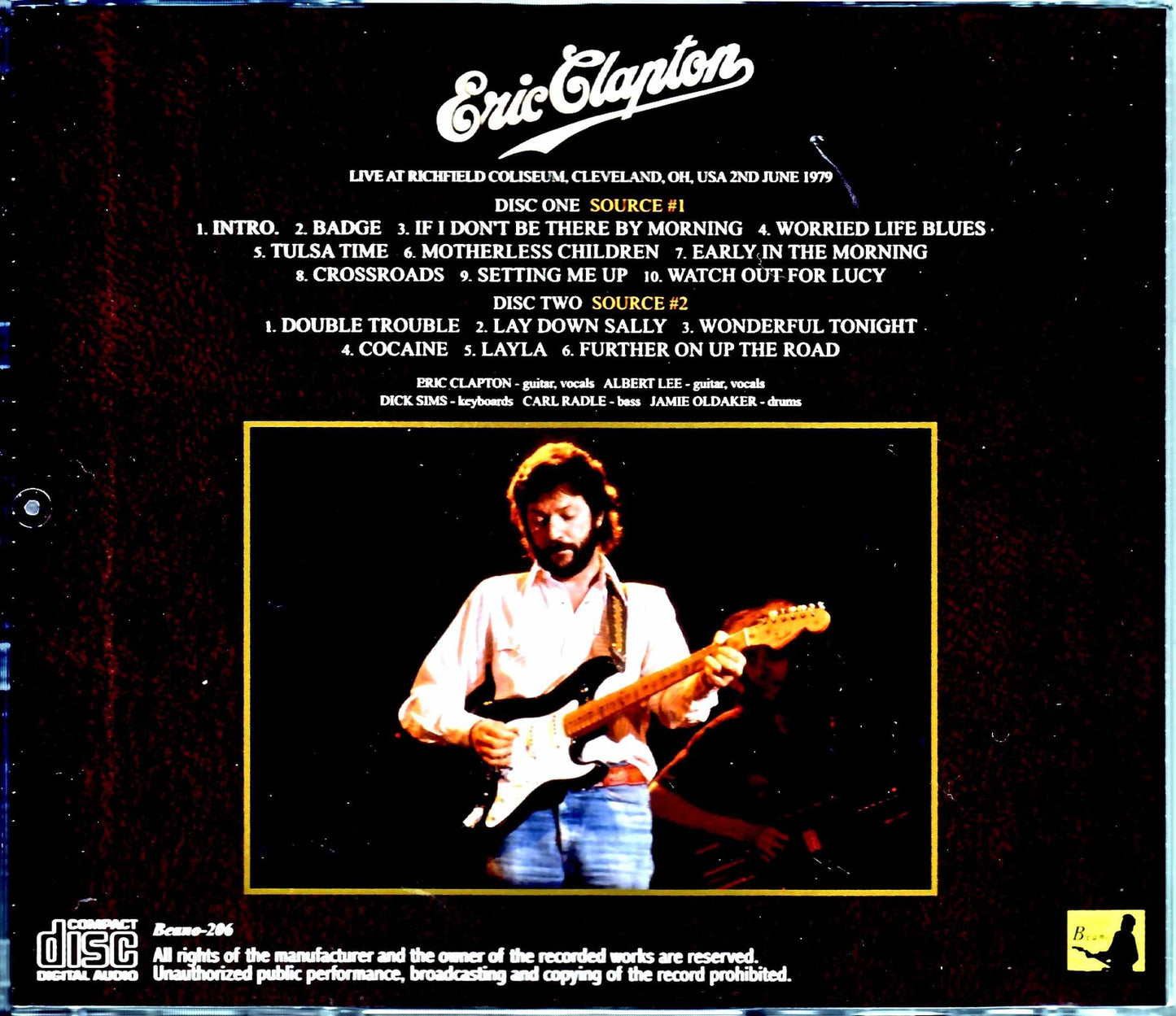Eric Clapton/OH,USA 1979 Upgrade