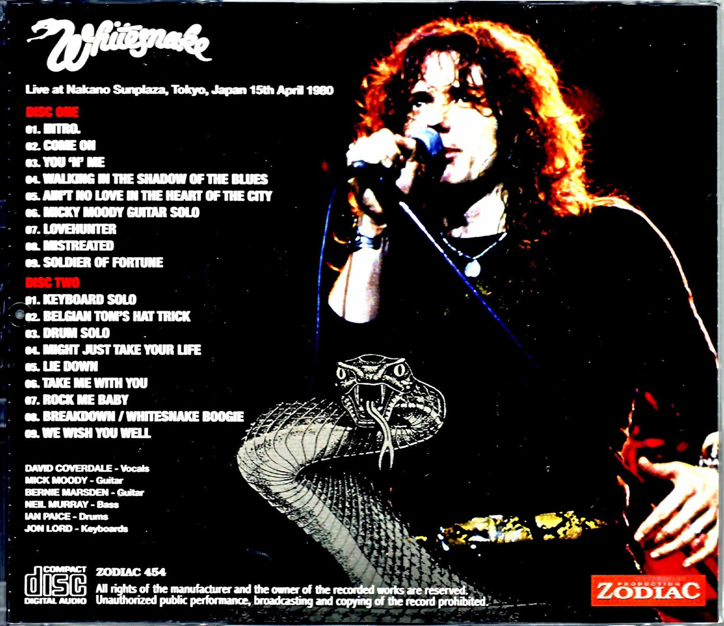 Whitesnake/Tokyo,Japan 4.15.1980 Upgrade