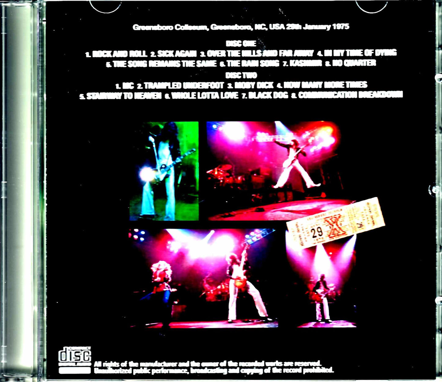 Led Zeppelin/NC,USA 1975 Upgrade