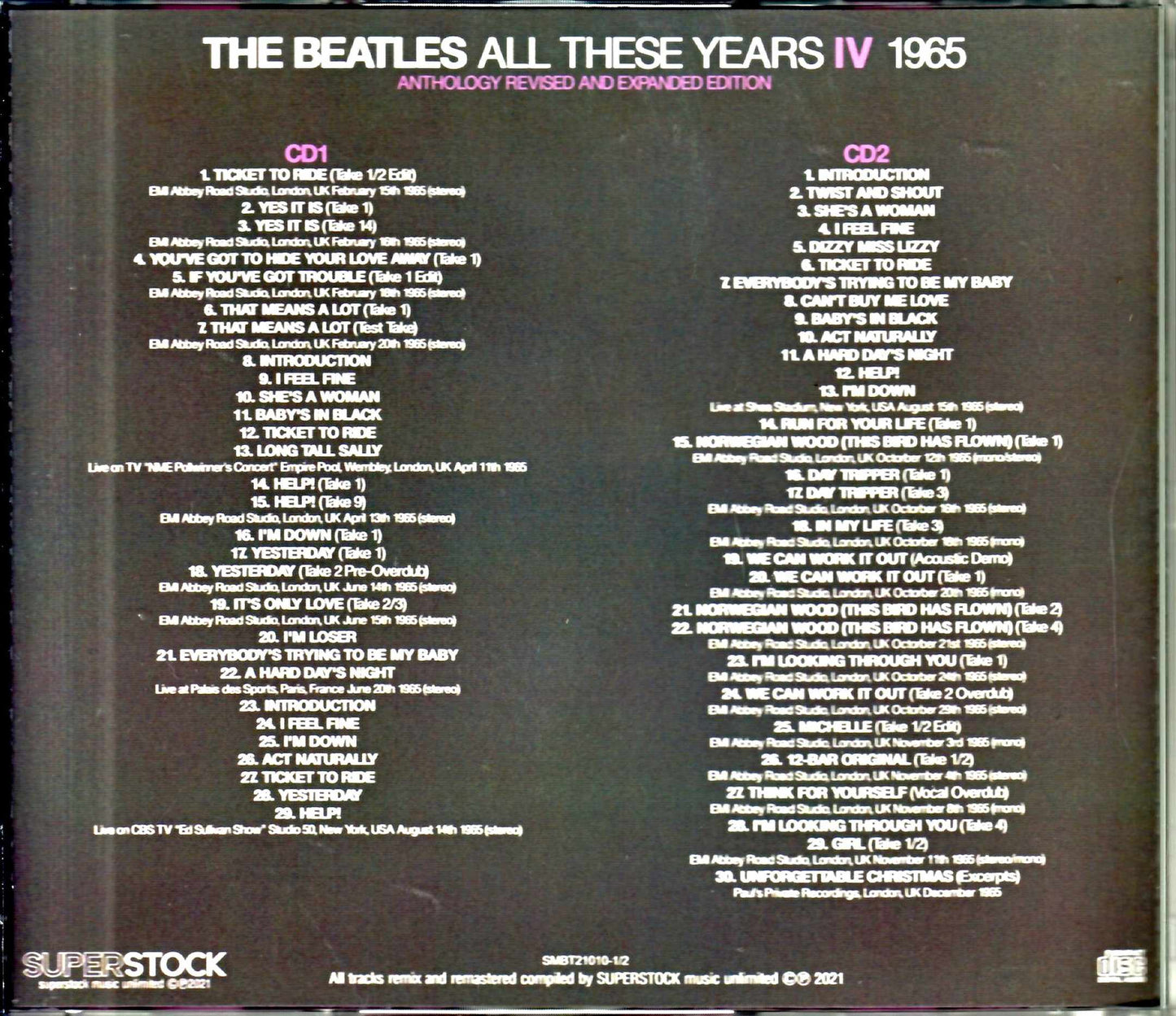 Beatles/Anthology Revised and Expanded Edition 1965