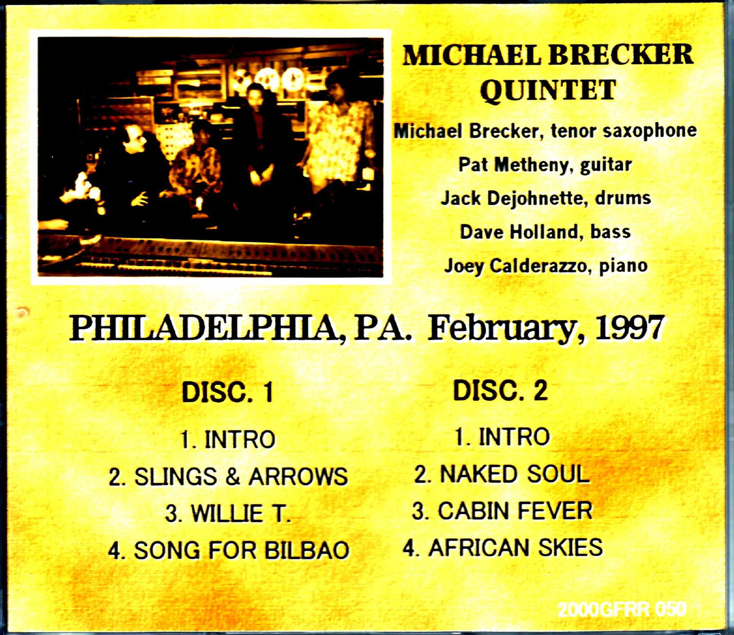 Michael Brecker Quintet, Oat Metheny/PA, USA 1997