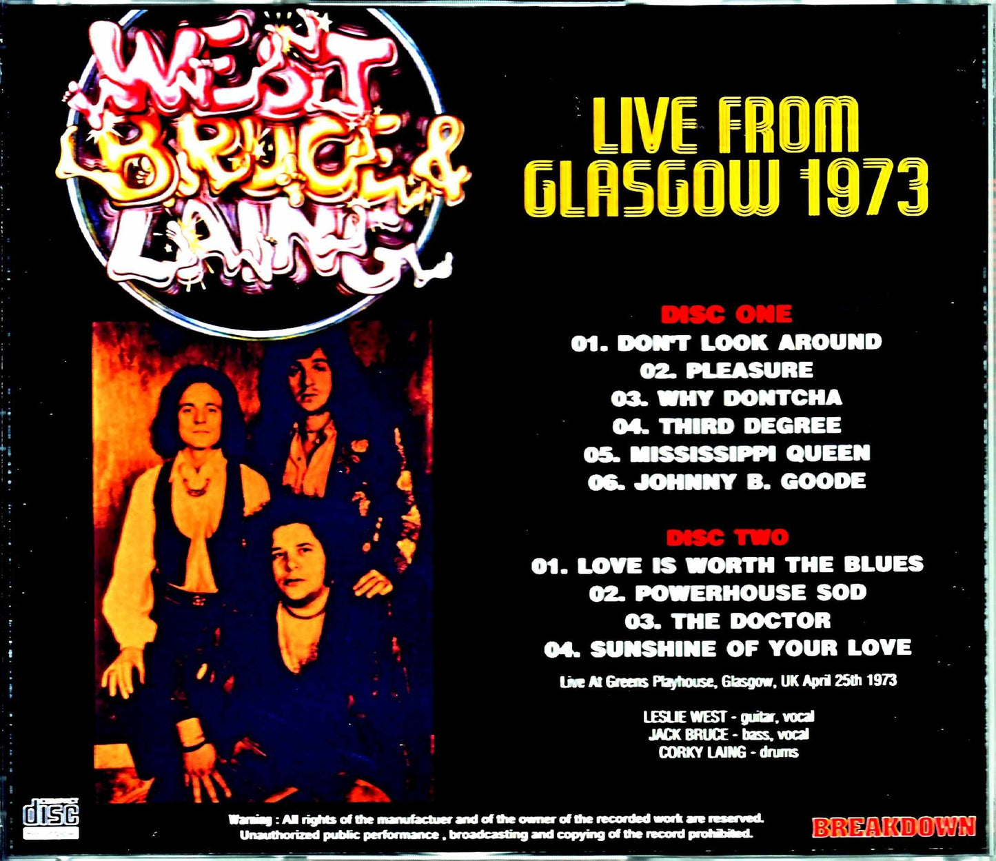 West, Bruce & Laing/UK 1973