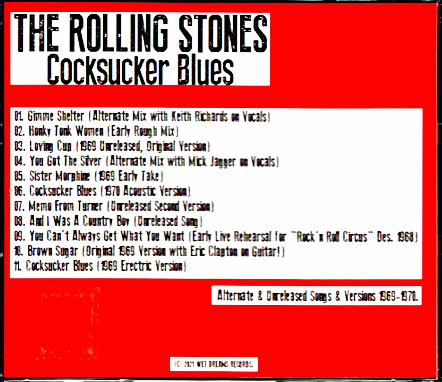 Rolling Stones/Alternate & Unreleased Songs 1968-1970