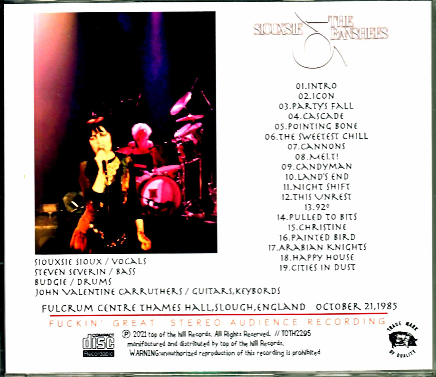 Siouxsie & the Banhees/England,UK 1985