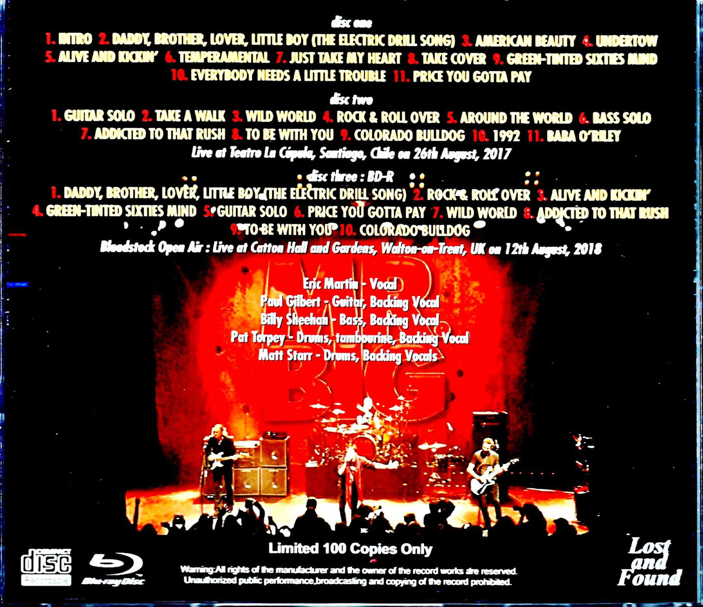 Mr. Big/Chile 2017 Complete & more