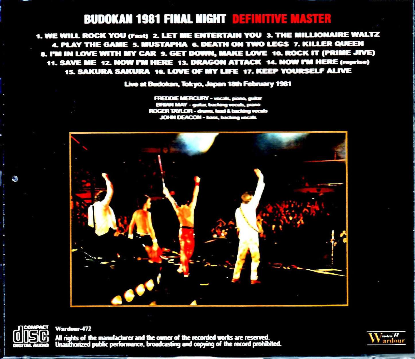 Queen/Tokyo,Japan 2.18.1981 New Source