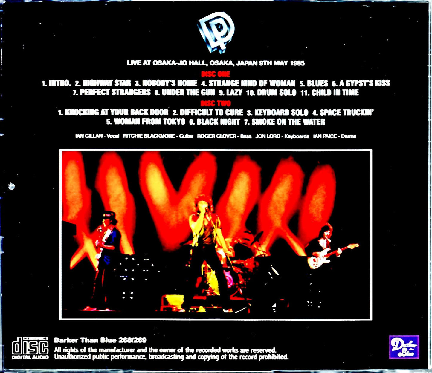 Deep Purple/Osaka,Japan 5.9.1985 New Source